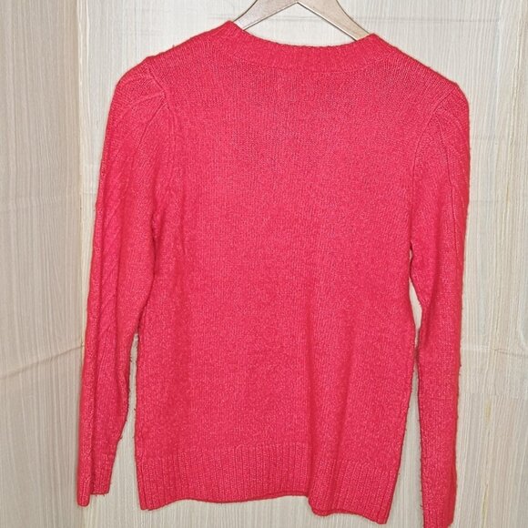 Croft & Barrow Womens Red Soft Sweater Small - Picture 2 of 6